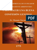 para Hacer Una Buena Confesion General Un Pecador Arrepentido 1773 PDF