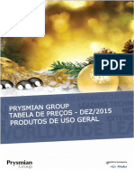 Tabela de Precos DEZ 2015 Prysmian