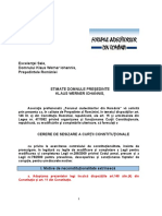 FJR Cerere Catre Presedintele Romaniei Sesizare Curtea Constitutionala Codul Penal