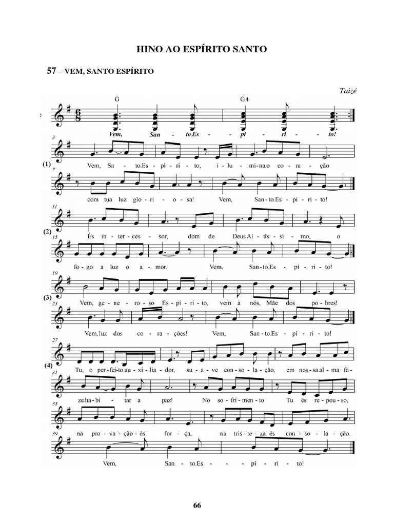 Hino Ao Espírito Santo