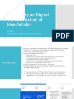 Case Study On Digital Transformation of Idea Cellular: Group 9