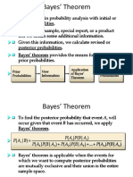 Bayes' Theorem: New Information Application of Bayes' Theorem Posterior Probabilities Prior Probabilities
