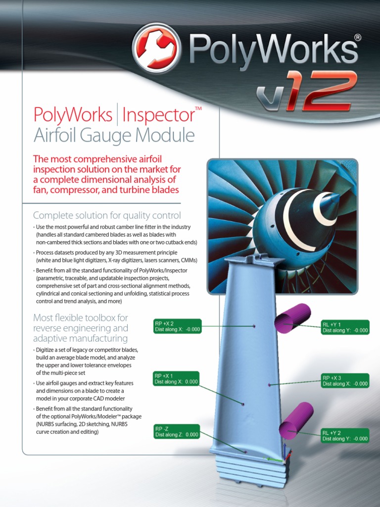 Software PolyWorks V12 Inspector Airfoil Gauge Module en | PDF ...