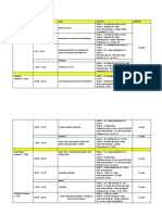 Schedule: Day, Date Time Topic Lecturer Method