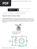 Capacitor Start Induction Motor - Its Phasor Diagram Characteristic & Applications - Circuit Globe