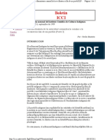 Bautista Carlos.- Fortalecimiento de La Autoridad Comunitaria Camino a La Reconstruccion de Un Pueblo (Parte I de Boletin ICCI)