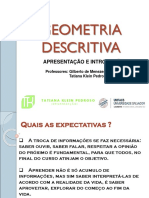 Aula 1 - INTRODUÇÃO - GEOMETRIA DESCRITIVA