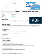 Sap SCM Apo 7 0 Production Planning