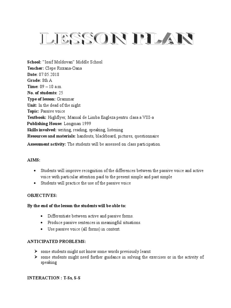 Passive voice examples picture