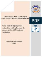 Estructura Del Proyecto de Investigación