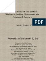 Representations of the Table of Wisdom