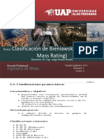 Clasificación de Bieniawski RMR (Rock Mass Rating)