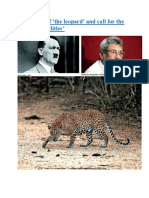 The Killing of The Leopard' and Call For The Return of A Hitler'