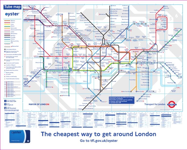 London Tube Map and Stations Overview | PDF | Rapid Transit | Public ...