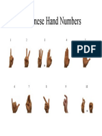Chinese Hand Numbers