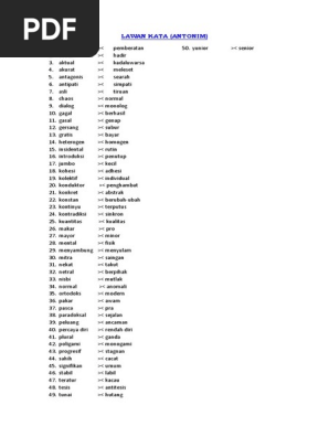 Lawan Kata Pdf