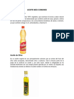 Aceite Más Comunes