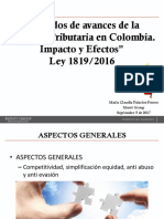 Ppt Reforma Tributaria Ley 1819 2016- Sep 5 2017 (1)