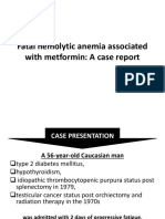 Fatal Hemolytic Anemia Associated With Metformin: A Case Report