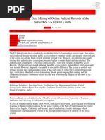 Download 2010-08-18 Zernik J Data Mining of Online Judicial Records of the Networked US Federal Courts International Journal on Social Media Monitoring Measurement Mining 169-83 2010  by Human Rights Alert - NGO RA SN38328585 doc pdf