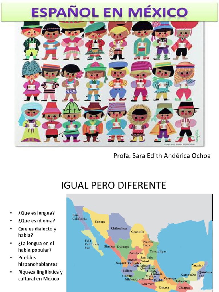 Variantes lingüísticas del español en México | PDF | Dialecto | Lengua ...