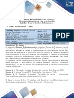 Syllabus Del Curso Gestión de Producción.