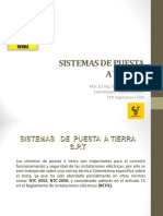 Sistemas de Puesta A Tierra: MSC (C) Ing. William Mahecha Coordinador Subestaciones Fyr Ingenieros Ltda