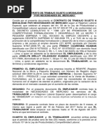 Contrato de Trabajo Sujeto a Modalidad Por Necesidades 