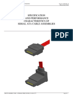 Specification and Performance Characteristics of Serial Ata Cable Assemblies