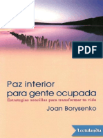 Paz Interior para Gente Ocupada - Joan Borysenko PDF