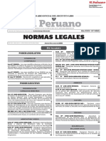 Normas Legales peruanas Del Día 05 de Julio Del 2018