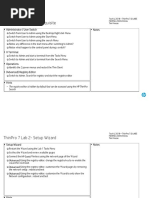 Thinpro 7 Lab 1-Pre-Requisite: - Administrator / User Switch - Notes