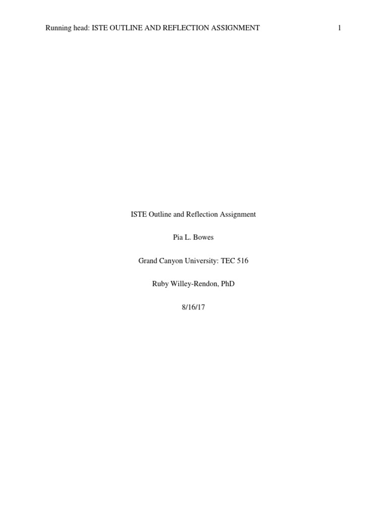 ISTE Standards: Lesson Plan Reflection | PDF | Lesson Plan | Teachers