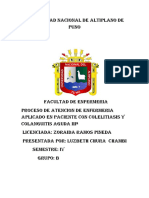 Proceso de Atencion de Enfermeria Aplicado Al Paciente Con Colelitiasis