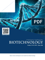 Biotechnology 2018 Conference Brochure