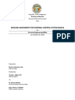 Baseline Assessment For Internal Control System (Baics) : Province of Quirino