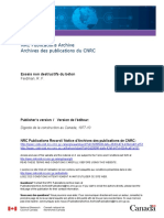 NRC Publications Archive Archives Des Publications Du CNRC: Essais Non Destructifs Du Béton