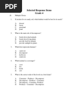 Gr4 Selected Response Items