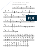 Natural Harmonics Above A Violin A-String: Notated Using The Extended Helmholtz-Ellis JI Pitch Notation