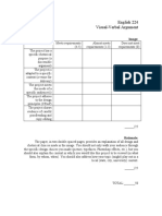 Visual Verbal Rubric