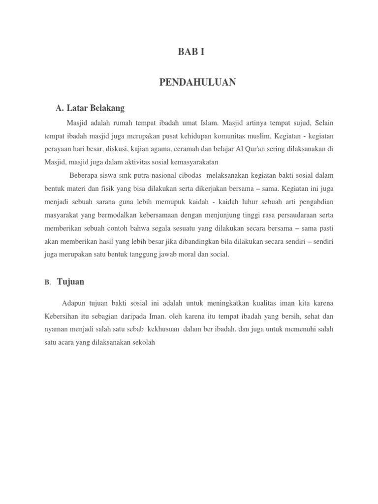 Contoh Laporan Baksos