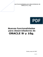 Nuevas Funcionalidades de Oracle 9i y 10g