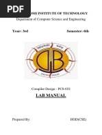 Compiler Design Lab