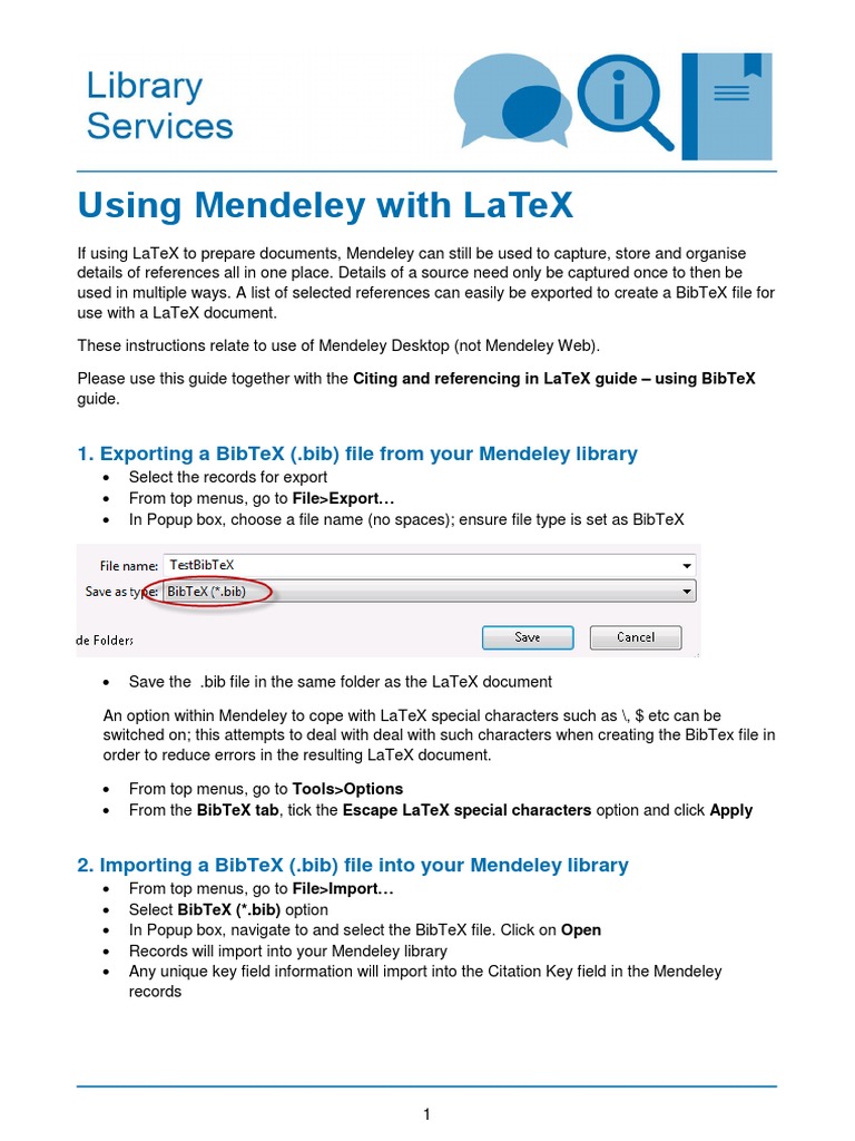 Latex And Mendeley Sep 17 Pdf Information Science Software
