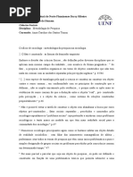 O Ofício de Sociólogo