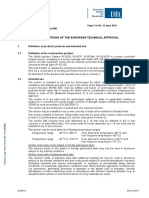 II Specific Conditions of The European Technical Approval