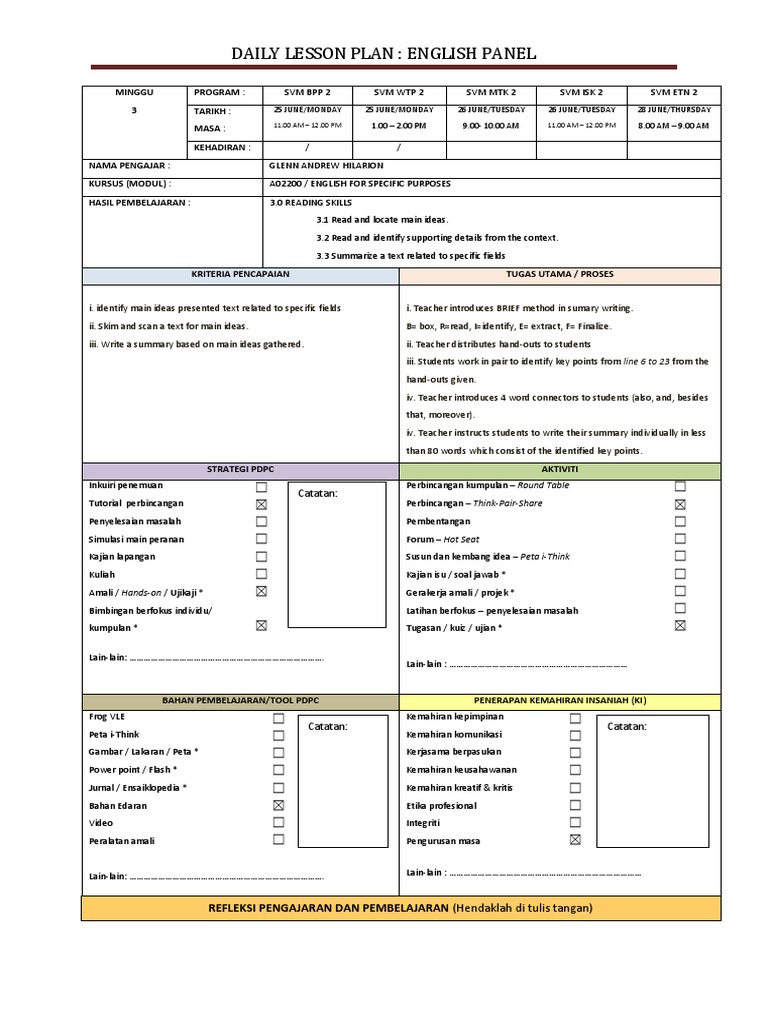SVM 2 Template PDF Pedagogy Semiotics