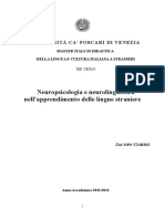 Neuropsicologia e Neurolinguistica Nellapprendimento Delle Lingue