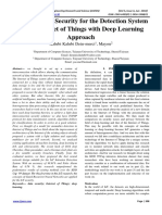 Network Data Security For The Detection System in The Internet of Things With Deep Learning Approach