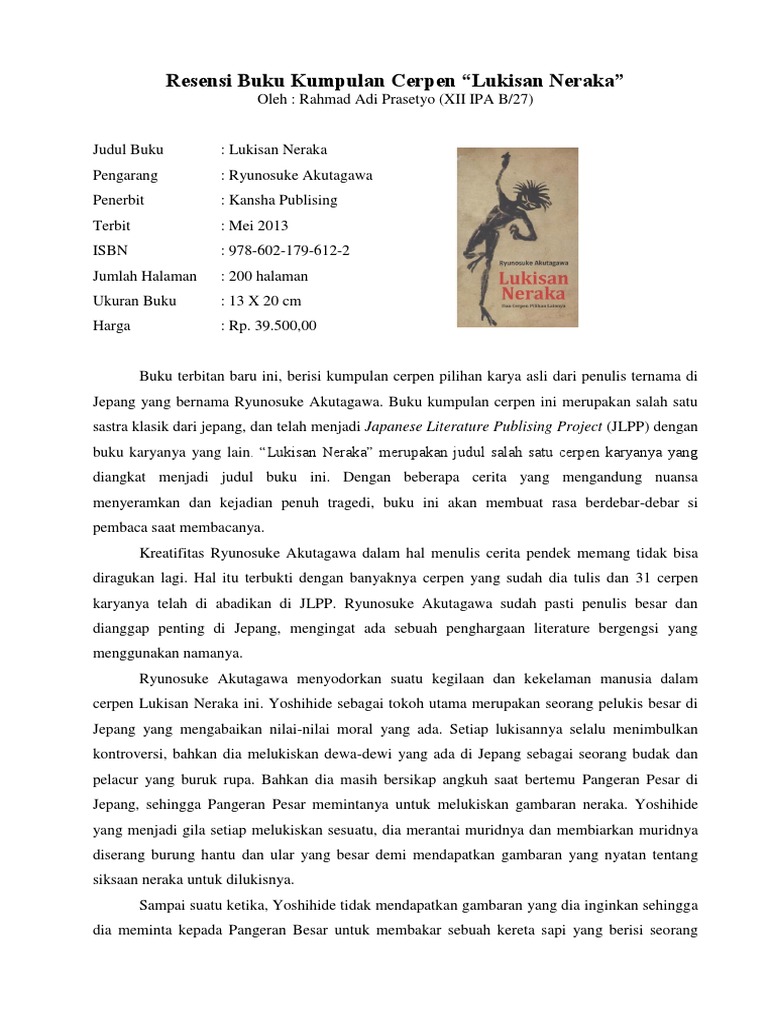 Resensi Buku Kumpulan Cerpen